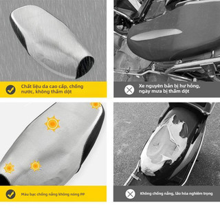 SEAMETAL Da Ghế Xe Máy Đa Năng Chống Trơn Trượt Đệm Bảo Vệ Chống Mưa Chống Nắng Chống Mài Mòn