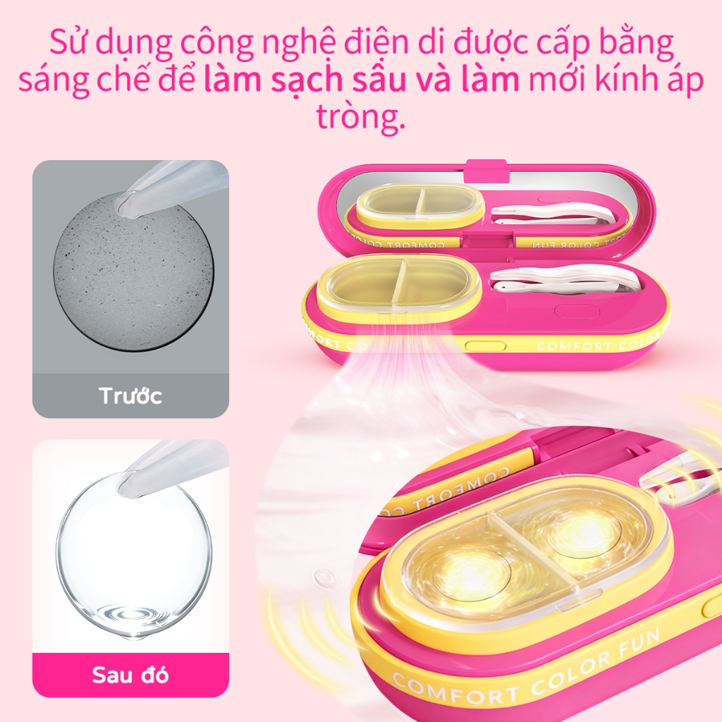 UYAAI GoCapsule - Máy làm sạch ống kính “Ultra Pure ”, Sóng âm thanh tần số cao, Chế độ kép (3 & 6 phút), Sạc Type-C, Mẫu mới Ra mắt