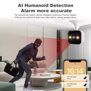 Camera IP Wifi 1080P 2MP, giám sát trong nhà/ngoài trời chống nước, đêm thông minh theo dõi bé