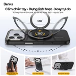 BENKS ArmorPop Vòng Giữ Điện Thoại MagSafe – Ring Holder 360° & Gập 180°, Kevlar Cao Cấp, Cầm Chắc Tay, Dựng Máy Tiện Lợi Cho iPhone 17/16/15/14/13/12 Pro Max — ảnh 2