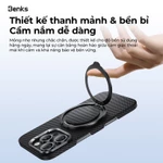 BENKS ArmorPop Vòng Giữ Điện Thoại MagSafe – Ring Holder 360° & Gập 180°, Kevlar Cao Cấp, Cầm Chắc Tay, Dựng Máy Tiện Lợi Cho iPhone 17/16/15/14/13/12 Pro Max — ảnh 6