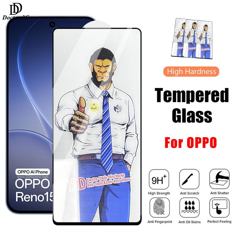 Blueo Ar Khỉ đột Kính cường lực chính hãng full viền cao cấp trong cho OPPO Find X9 X8 Reno 15 15F 14 14F 13F 13 12F 11F 8 7 3 Pro Max 8T 8Z 7Z 6Z 6 5 5Z 5F 4 3 2Z 2F 4G 5G 2026