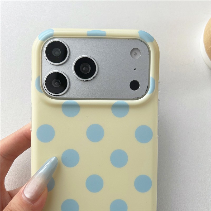 Ốp điện thoại iPhone 17 Pro max Dopamine họa tiết chấm TPU materia IMD