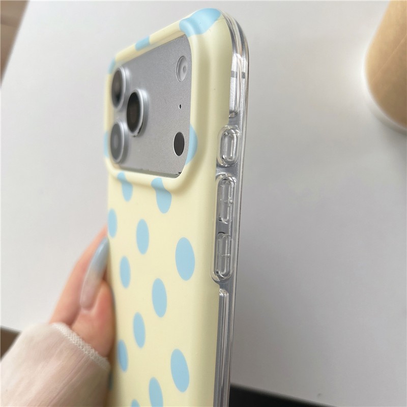 Ốp điện thoại iPhone 17 Pro max Dopamine họa tiết chấm TPU materia IMD