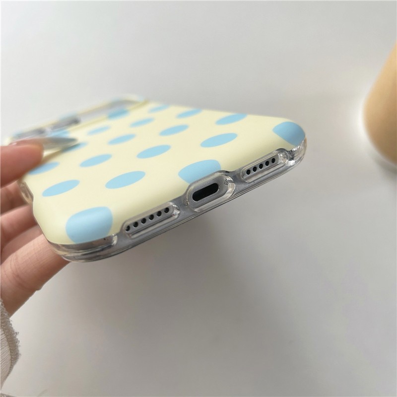 Ốp điện thoại iPhone 17 Pro max Dopamine họa tiết chấm TPU materia IMD