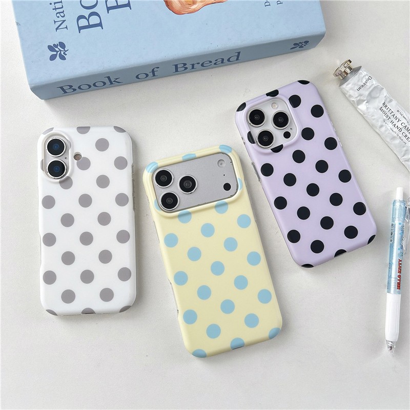 Ốp điện thoại iPhone 17 Pro max Dopamine họa tiết chấm TPU materia IMD