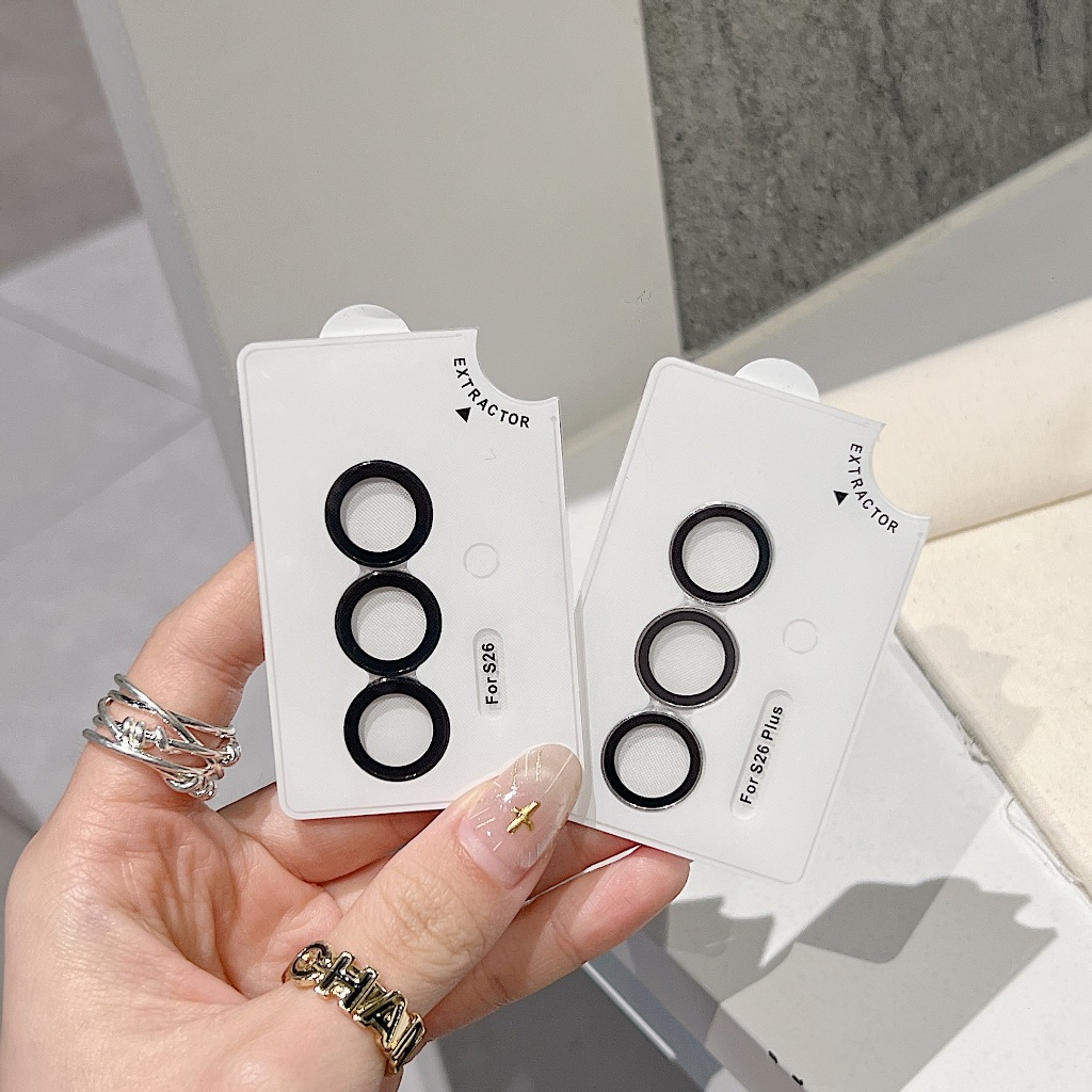 Dành Cho Samsung Galaxy S26 / S26 Plus / S26 Ultra Bảo Vệ Ống Kính Máy Ảnh 9H Kính Cường Lực AR + AF HD Vòng Kim Loại Trong Suốt Chống Trầy Xước Chống Vân Tay Siêu Mỏng Không Glare Vỏ Camera