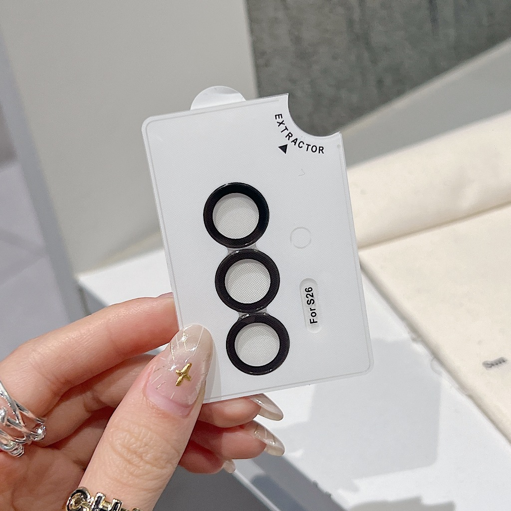 Dành Cho Samsung Galaxy S26 / S26 Plus / S26 Ultra Bảo Vệ Ống Kính Máy Ảnh 9H Kính Cường Lực AR + AF HD Vòng Kim Loại Trong Suốt Chống Trầy Xước Chống Vân Tay Siêu Mỏng Không Glare Vỏ Camera