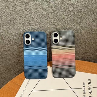 Dành cho iPhone 11 16 Pro Max 14 Pro 12 Pro 13 15 Plus Ốp điện thoại lỗ lớn Kevlar nối r hoàng hôn màu cam chống rơi và chống sốc PC họa tiết sợi carbon Vỏ bảo vệ điện thoại