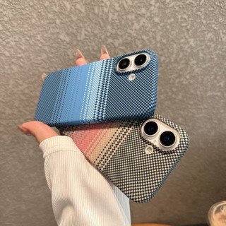 Dành cho iPhone 11 16 Pro Max 14 Pro 12 Pro 13 15 Plus Ốp điện thoại lỗ lớn Kevlar nối r hoàng hôn màu cam chống rơi và chống sốc PC họa tiết sợi carbon Vỏ bảo vệ điện thoại