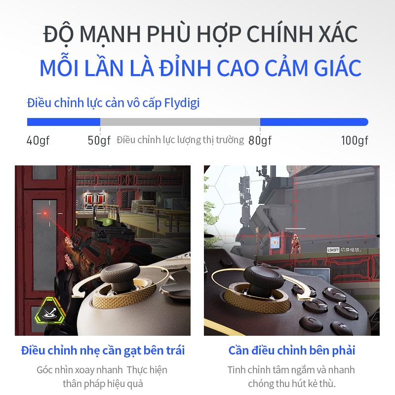 BH 12 tháng, Flydigi Vader 5 pro V2 Tay cầm game ,Độ trễ cực thấp cấp T0, rung cò và tay cầm. | BigBuy360 - bigbuy360.vn