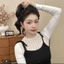 Rửa Mặt Băng Đô Phiên Bản Hàn Quốc Xếp Ly Đen Trắng Chấm Bi - Cao Cấp Và Thời Trang