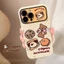 Ốp điện thoại iPhone 16 15 14 13 12 11 Pro Max Cặp đôi gấu dễ thương Vỏ mềm