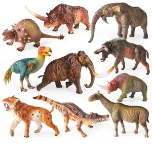 Mô hình động vật đồ chơi mô phỏng quái vật nặng chân rắn tê giác lông dài Dineobamus Deinotherium Gigantopithecus hổ răng kiếm kiếm Thunderbird