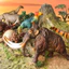 Mô hình động vật đồ chơi mô phỏng quái vật nặng chân rắn tê giác lông dài Dineobamus Deinotherium Gigantopithecus hổ răng kiếm kiếm Thunderbird