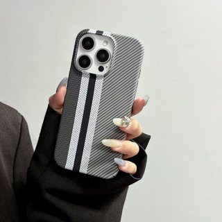 Dành Cho iPhone 11 16 Pro Max 14 Pro 13 15 Plus 12 Pro Ốp Điện Thoại Màu Vàng Nâu Trắng Họa Tiết Kevlar Sợi Carbon Kết Cấu PC Chống Rơi Và Chống Sốc Vỏ Bảo Vệ Điện Thoại