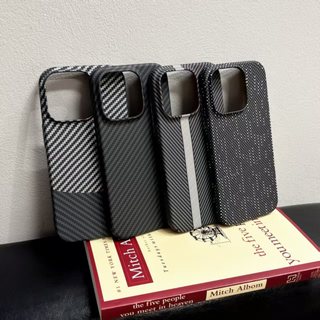 Dành cho iPhone 11 16 Pro Max 14 Pro 13 15 Plus 12 Pro Ốp điện thoại nối màu đen Kevlar kết cấu sợi carbon PC chống rơi và chống sốc Vỏ bảo vệ điện thoại