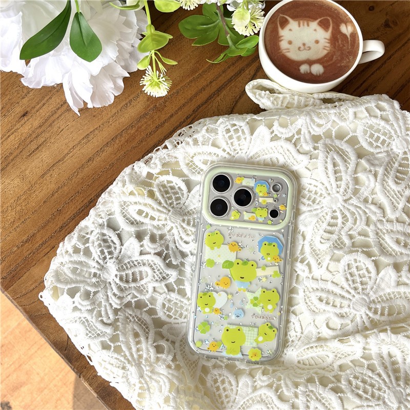 IPhone 17 Pro max Họa tiết ếch Chất liệu TPU xử lý IMD Vỏ điện thoại