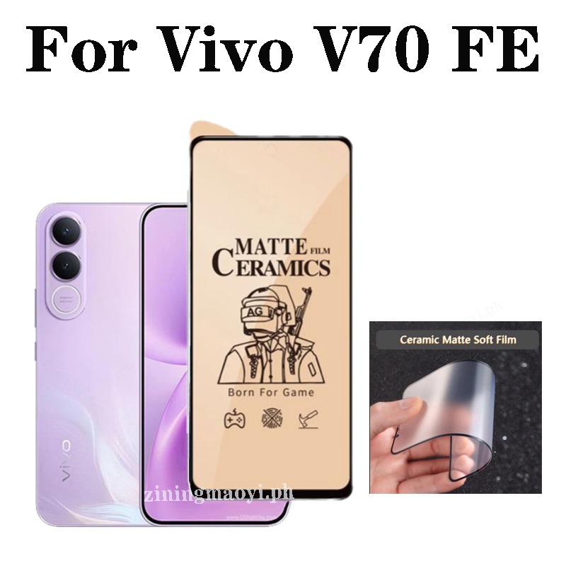 Phim Kính Cường Lực 3IN1 Vivo V70FE Cho Vivo V70 V70 Elite V60Lite Vivo Y05, Y04, Y03 Kính Bảo Vệ Màn Hình Toàn Bộ Chống Gián Điệp + Phim Ống Kính Máy Ảnh + Sợi Carbon Flim