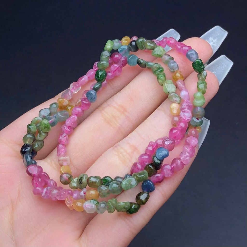 Vòng tay Tourmaline tự nhiên cao cấp nhiều vòng - May mắn và năng lượng tích cực