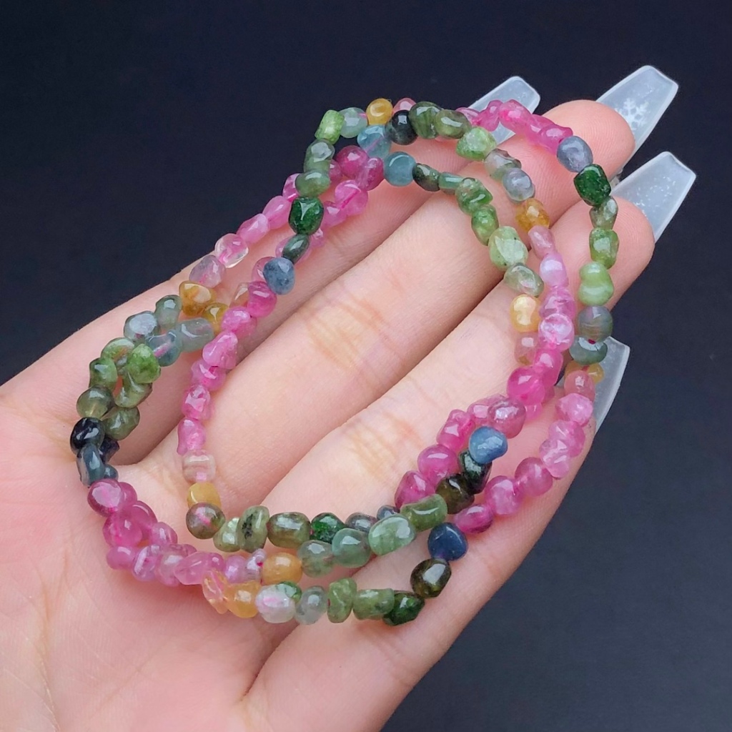 Vòng tay Tourmaline tự nhiên cao cấp nhiều vòng - May mắn và năng lượng tích cực