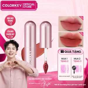 COLORKEY SON KEM BÙN PHIÊN BẢN MỚI CHẤT SON MỀM MỊN DỄ TÁN CHE VÂN MÔI TỐT 2G