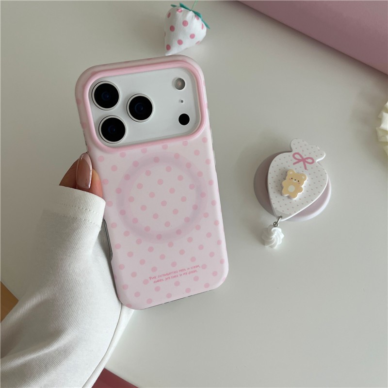 IPhone 17 Pro Max Dots họa tiết chất liệu TPU IMD craft Vỏ điện thoại in hai lớp