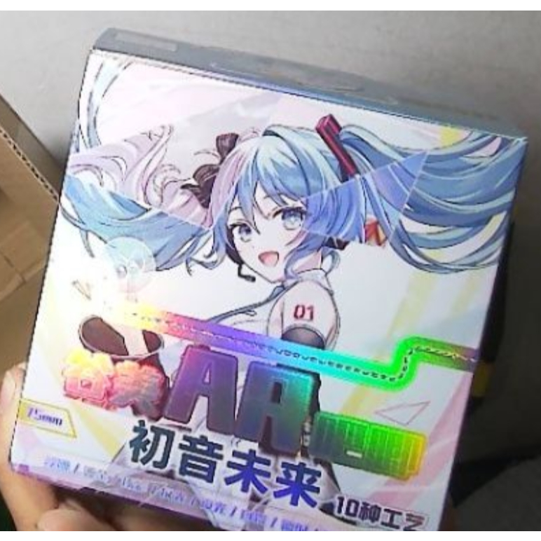 Hatsune Miku 75mm Hộp Mù Pin Huy Hiệu Bộ Thẻ Holo Anime Hàng Hóa Trang Trí Sưu Tập