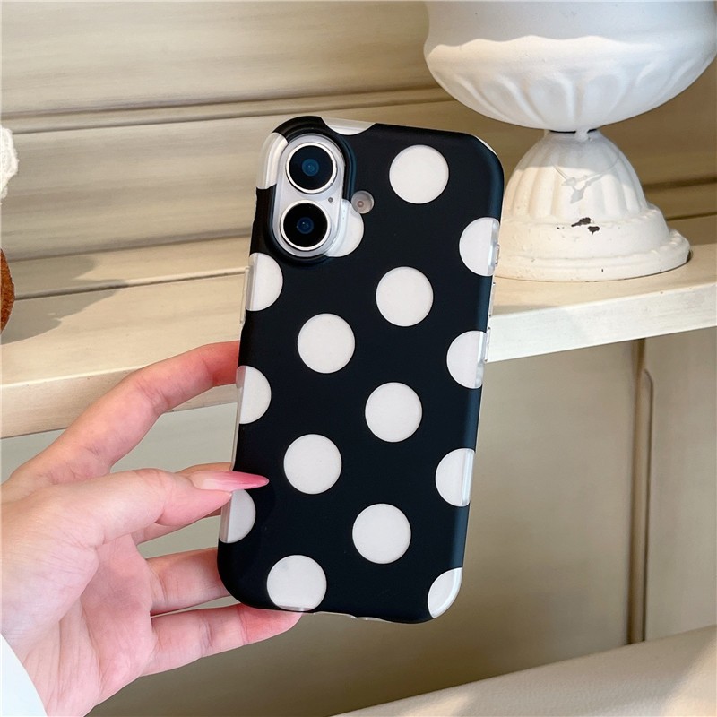 IPhone 17 Pro Max Dot họa tiết Chất liệu TPU IMD craft Vỏ điện thoại in hai lớp