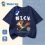 Áo thun trẻ em NASA phiên bản Zootopia, thiết kế thời trang mùa hè, cổ tròn tay ngắn 100% cotton, mềm mại thoáng mát, kiểu dáng thoải mái dễ phối đồ, phù hợp cho cả bé trai và bé gái