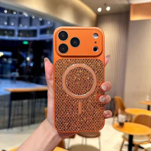 Ốp lưng cứng dán lấp lánh tương thích với iPhone 14 pro max 15 pro max 16 pro max 17pro max