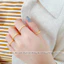 Nhẫn titan không gỉ kiểu tròn đơn giản ánh kim lấp lánh phong cách thời trang thanh lịch cho nữ
