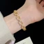 Sang Trọng Cubic Zirconia Dây Xích Liên Kết Lắc Tay Vòng Tay Cho Nữ Vàng Màu Bạc Mở Vòng Cổ Tiền Cũ Phong Cách Pháp Hàng Ngày Văn Phòng Đi Lại Đảng Trang Sức Thời Trang
