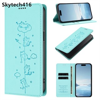 Kẹp Từ Tính Flip Cover Cho Sony Xperia 1 5 10 IV V VI VII VIII 2023 2024 5G Silicon Mềm TPU Full Edge Chống Rơi Bảo Vệ Thẻ Đứng