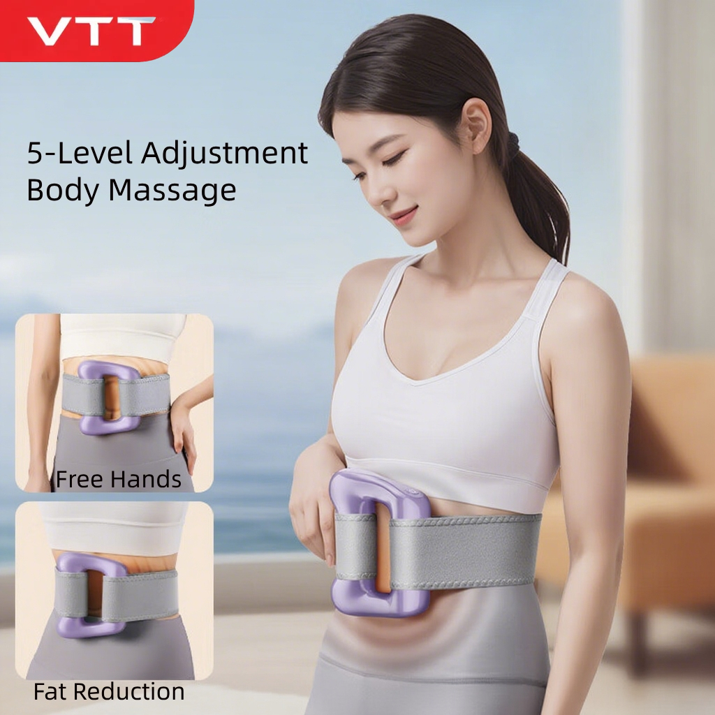 Máy Massage Bụng VTT Đức - Đốt Mỡ Cho Bụng / Hông, Pin 120Min, Đai 1.5m Miễn Phí, Giảm Béo Lười
