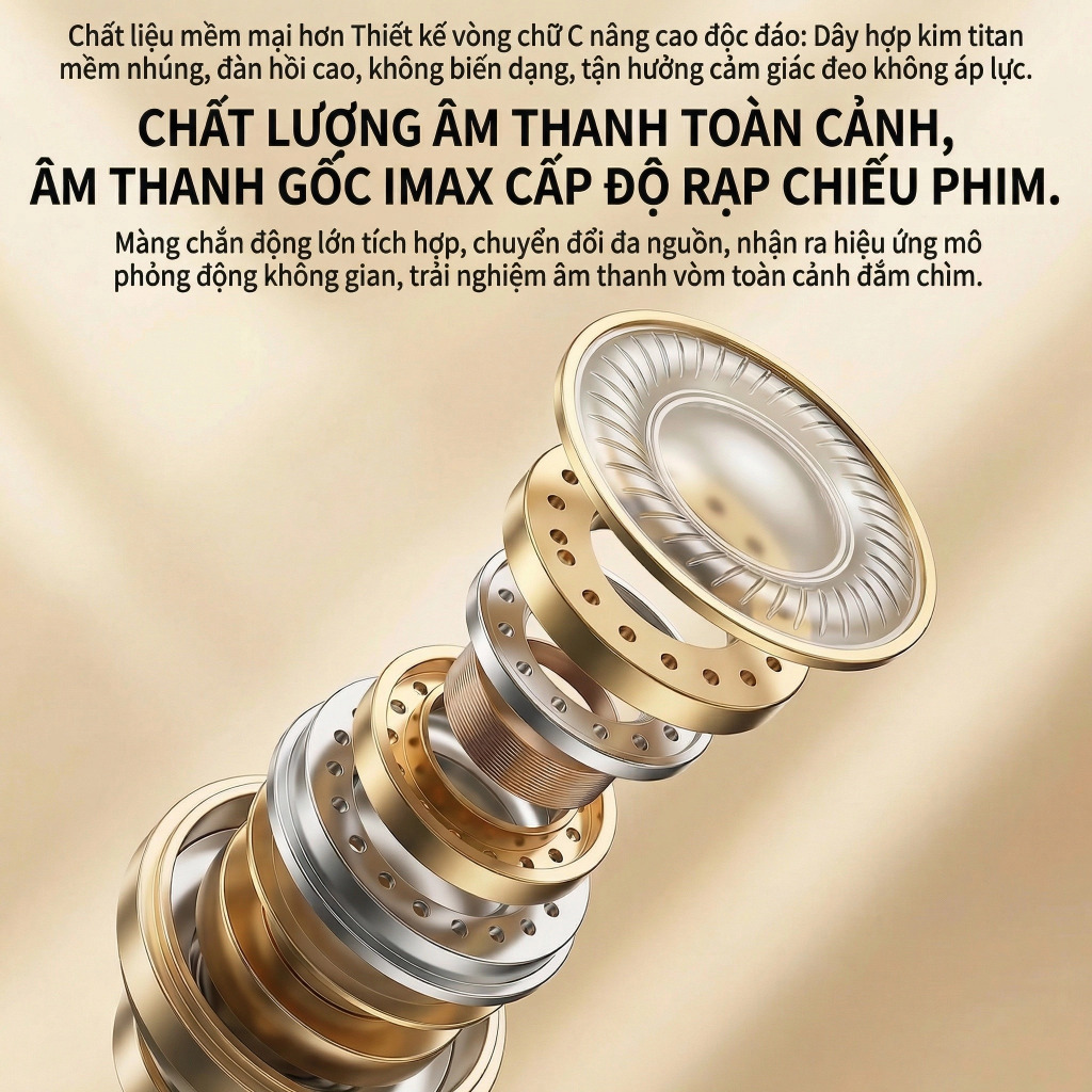 Tai nghe không dây Senbenbao B47 Tai nghe Bluetooth 4 trong 1 HiFi, LED, IPX5, ENC Tai nghe, Mạ điện, BT6.0, Kẹp