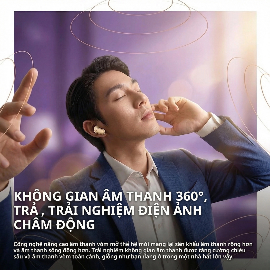 Senbenbao B48 tai nghe Bluetooth TWS 4in1 khử tiếng ồn ENC, pin lâu, chống nước, tai nghe ngủ