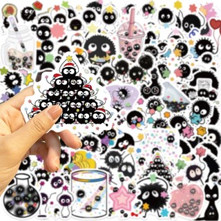 54 Chiếc Soot Sprites Dễ Thương Yêu Tinh Hoạt Hình Miếng Dán DIY Hành Lý Laptop Điện Thoại Đàn Guitar Xe Hơi Miếng Dán Đồ Chơi Trẻ Em