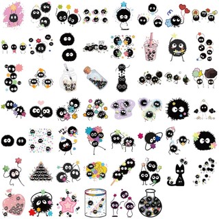 54 Chiếc Soot Sprites Dễ Thương Yêu Tinh Hoạt Hình Miếng Dán DIY Hành Lý Laptop Điện Thoại Đàn Guitar Xe Hơi Miếng Dán Đồ Chơi Trẻ Em