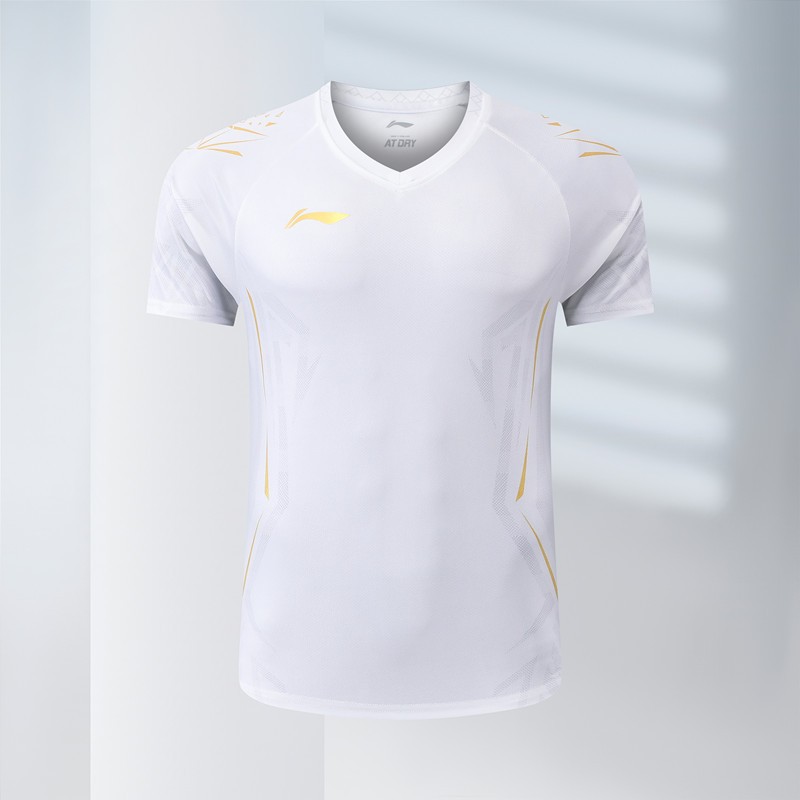 Áo chạy bộ Li Ning tay ngắn, khô nhanh dành cho nam và nữ