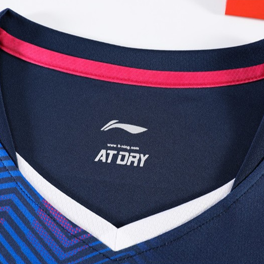 Áo sơ mi thể thao khô nhanh Li Ning cầu lông, áo sơ mi ngắn tay thi đấu thoáng khí cho nam và nữ