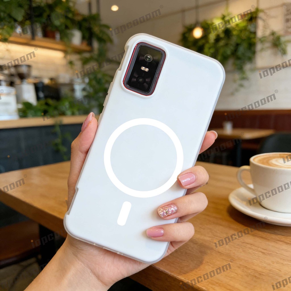 Ốp điện thoại chống sốc từ tính bằng silicon màu kẹo cho Infinix GT 20 30 Pro 4G 5G — thiết kế hai lớp hợp thời trang có nhiều màu
