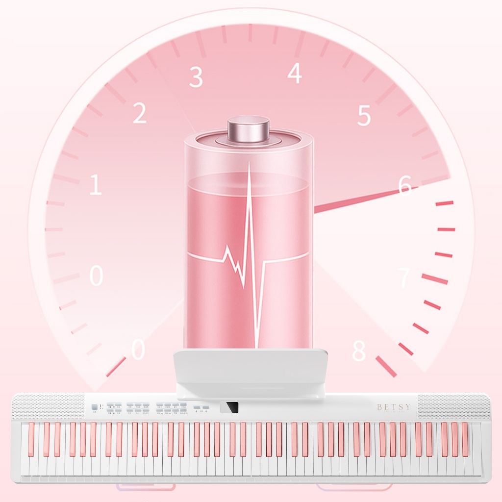 Đàn piano điện tử gấp Betsy B170, bàn phím có trọng lượng 88 phím, kết nối MIDI Bluetooth, đàn piano mini di động, nhỏ gọn và đẹp, phù hợp cho người mới bắt đầu và người học nâng cao