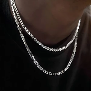 Dây chuyền Keel cao cấp phong cách Hip-Hop cho nam - Thiết kế đảo ngược được, chất liệu bền đẹp, không mài mòn - Vòng cổ Cuba