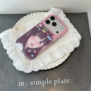 IPhone 17 Pro Max Phim hoạt hình bé gái chất liệu TPU IMD craft Vỏ điện thoại in hai lớp