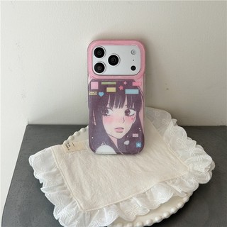 IPhone 17 Pro Max Phim hoạt hình bé gái chất liệu TPU IMD craft Vỏ điện thoại in hai lớp
