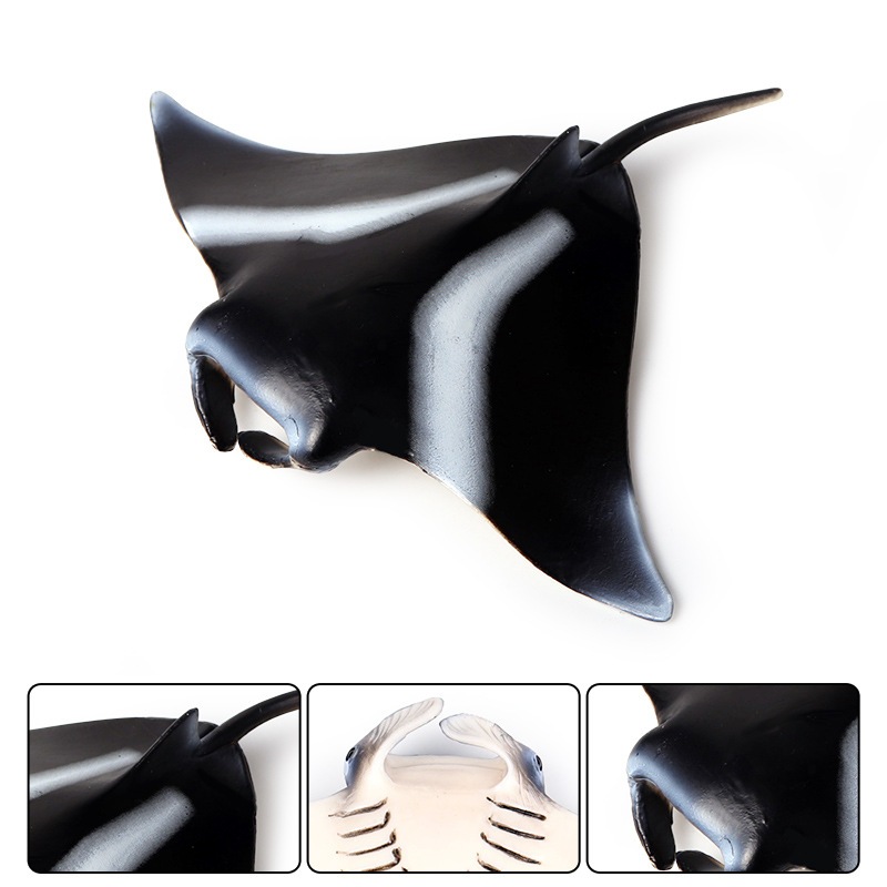 Manta Ray Chắc Chắn Mô Phỏng Động Vật Đại Dương Mô Hình Quỷ Cá Manta Cá Sinh Vật Biển Ray Mô Hình Trẻ Em Nhận Thức Đồ Chơi