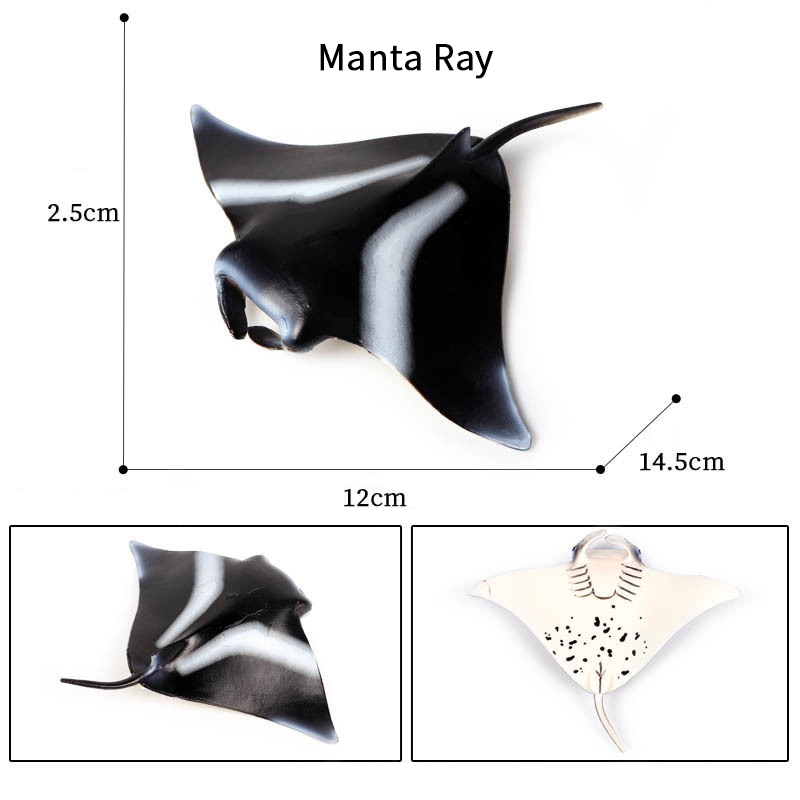 Manta Ray Chắc Chắn Mô Phỏng Động Vật Đại Dương Mô Hình Quỷ Cá Manta Cá Sinh Vật Biển Ray Mô Hình Trẻ Em Nhận Thức Đồ Chơi