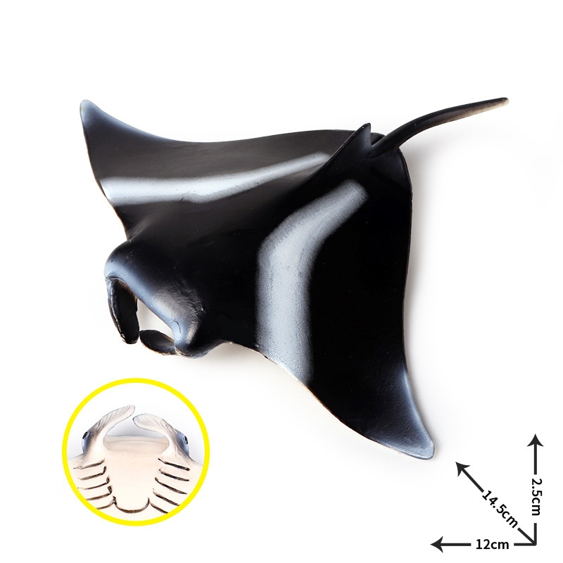 Manta Ray Chắc Chắn Mô Phỏng Động Vật Đại Dương Mô Hình Quỷ Cá Manta Cá Sinh Vật Biển Ray Mô Hình Trẻ Em Nhận Thức Đồ Chơi