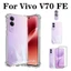 Ốp điện thoại Vivo V70FE V70 Elite trong suốt chống sốc không màu vàng Phim cường lực + Phim ống kính + Phim mặt sau Bộ bảo vệ toàn màn hình